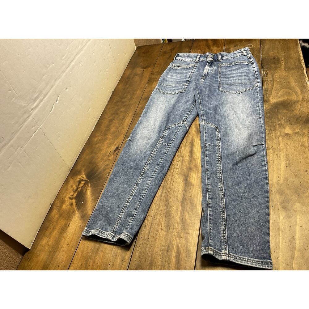 Anthropologie Pilcro The Wanderer Mid-Rise Relaxed Jeans 27 Tapered